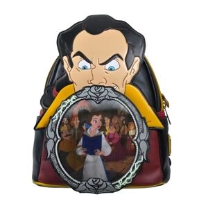 Loungefly Disney Villains Gaston Lenticular Scene Mini Backpack – Beauty and the